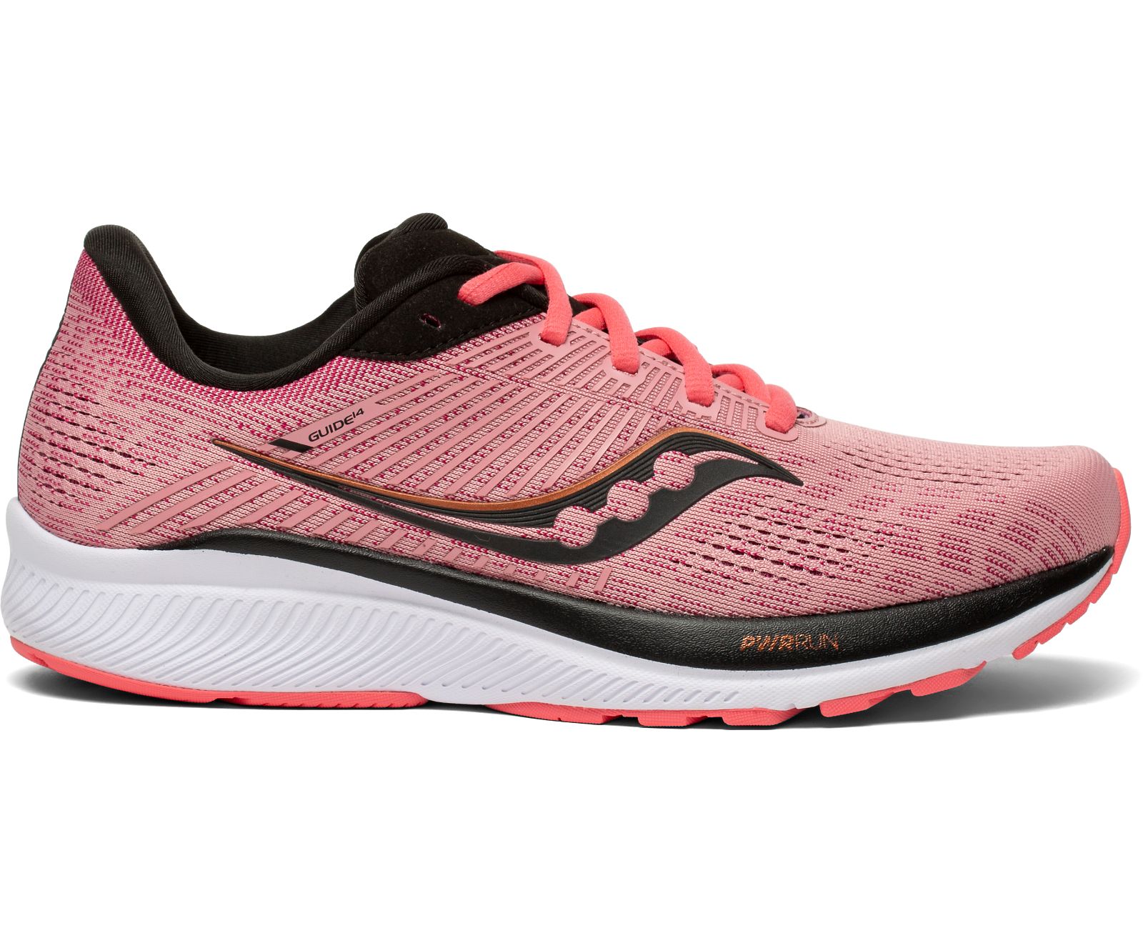 Saucony Guide 14 Women\'s Running Shoes Rose / Black | Canada 148KORI